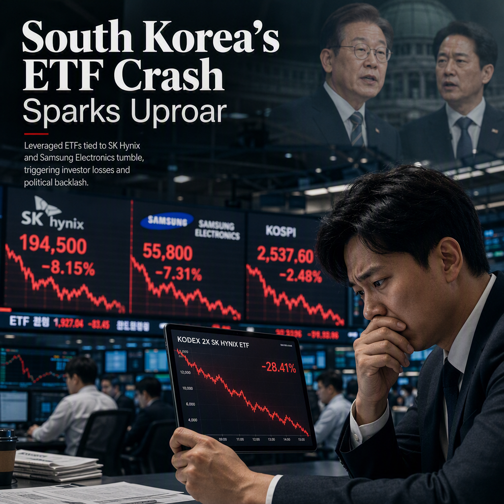 South Korea's Single-Stock Leveraged ETFs Plunge, Triggering Political Backlash