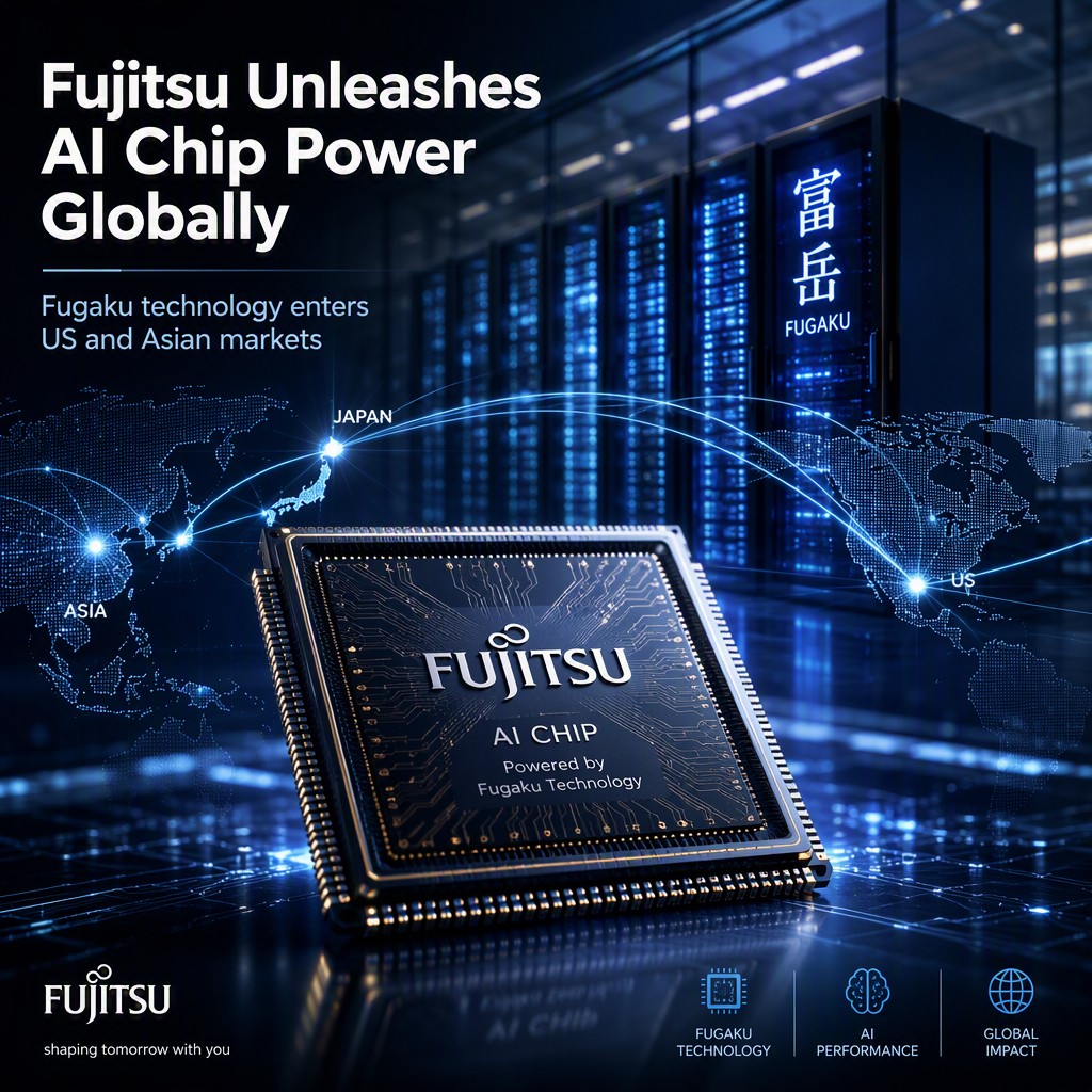 Fujitsu to Export AI Chips Based on Fugaku Supercomputer Technology to US and Asia