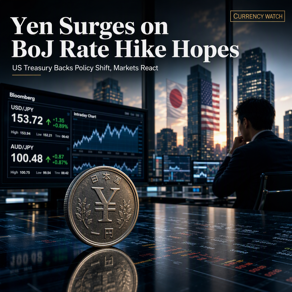 Japanese Yen Strengthens Amid BoJ Rate Hike Speculation and US Treasury Support