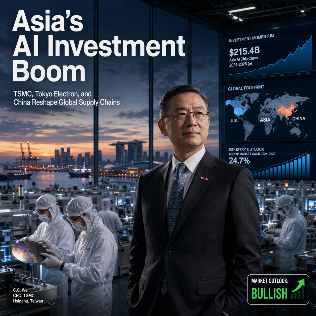 AI-Driven Investments Surge Across Asia as TSMC, Tokyo Electron, and China Respond to Global Demand