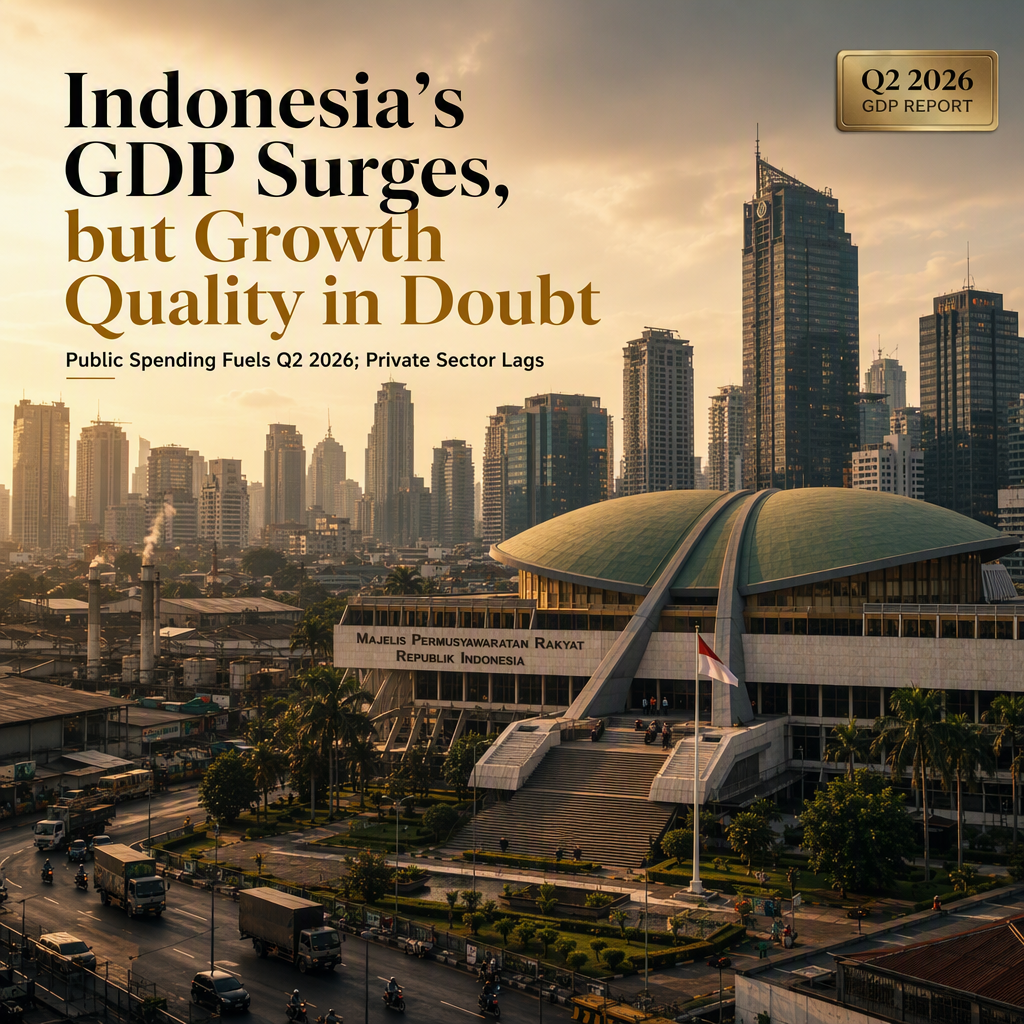 Indonesia's Q2 2026 GDP Beats Forecasts, But Growth Quality Questioned