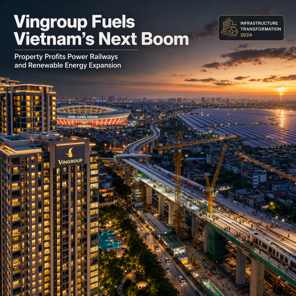Vingroup Leverages Property Profits to Expand into Railways and Renewable Energy