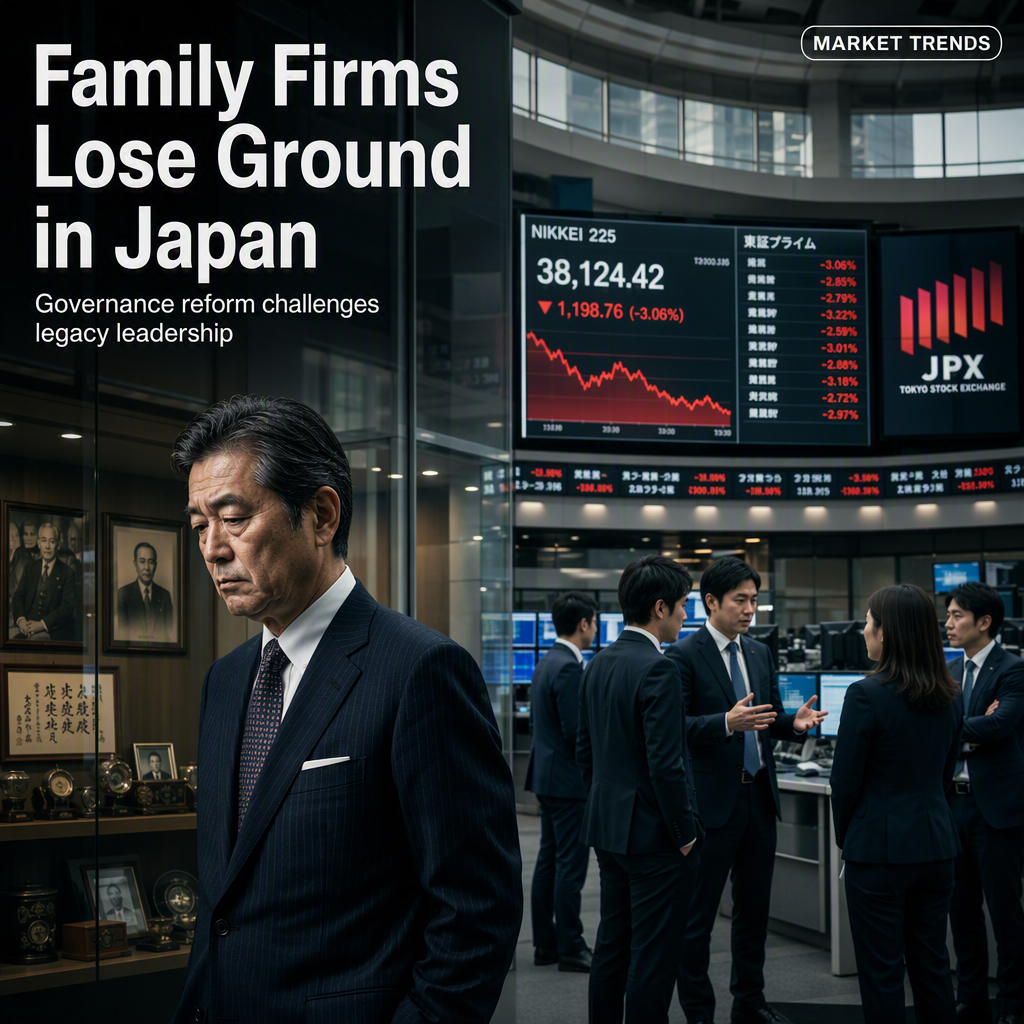 Japan's Family-Owned Firms Lag in Stock Performance Amid Corporate Governance Reforms