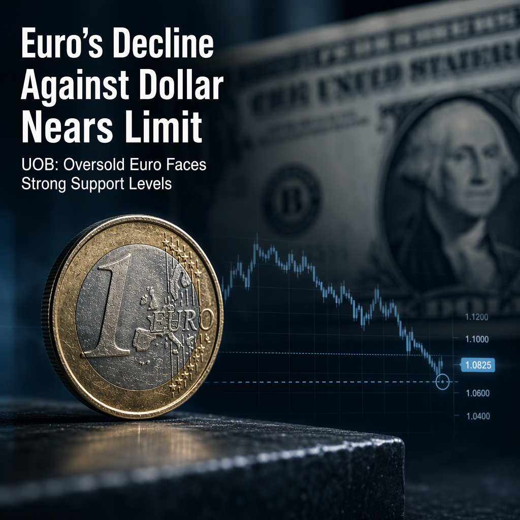 Euro's Downside Against US Dollar Seen as Limited Amid Deeply Oversold Conditions, Says UOB