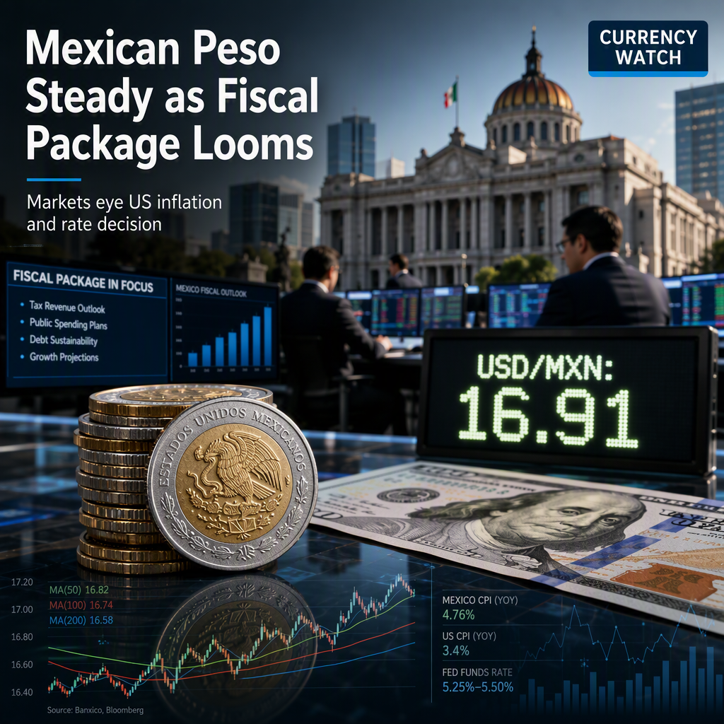 Mexican Peso Holds Steady as Markets Await Fiscal Package and US Inflation Data