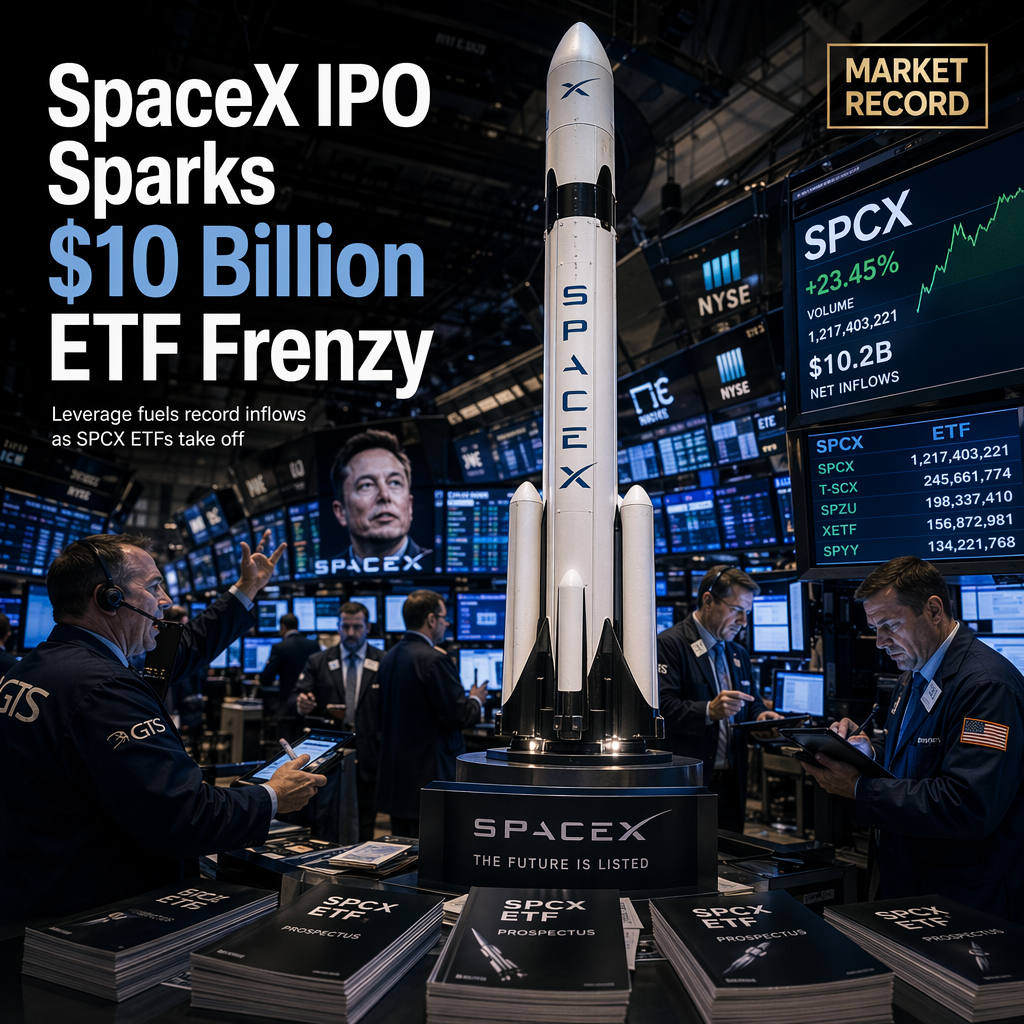 SpaceX IPO Ignites $10 Billion Frenzy in Leveraged ETFs During First Week
