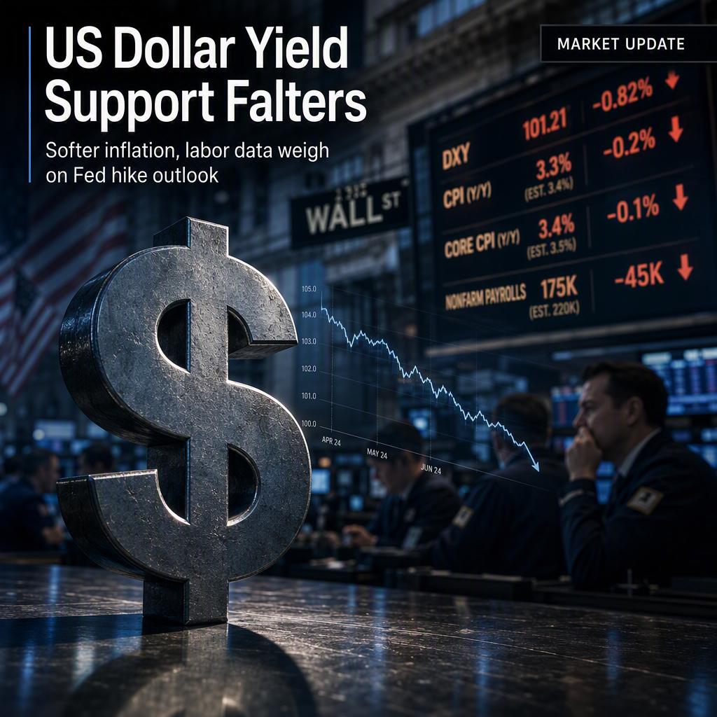 US Dollar Yield Support Weakens as Inflation and Labor Data Dampen Fed Hike Expectations