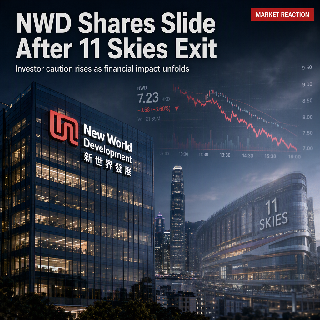 New World Development Shares Fall After Announcing Exit from 11 Skies Mall Project