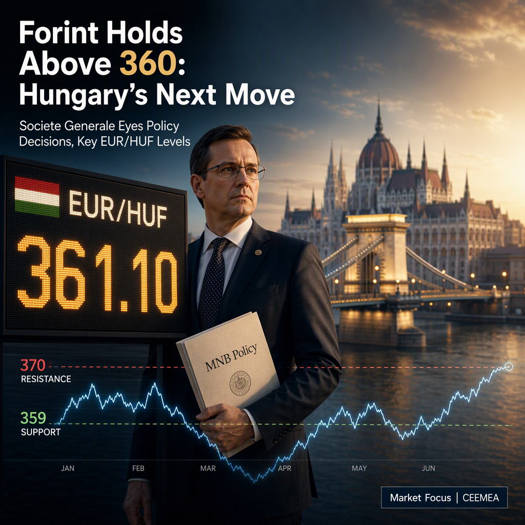 Hungarian Forint Consolidates Above 360 as Societe Generale Highlights Key EUR/HUF Levels and Policy Outlook