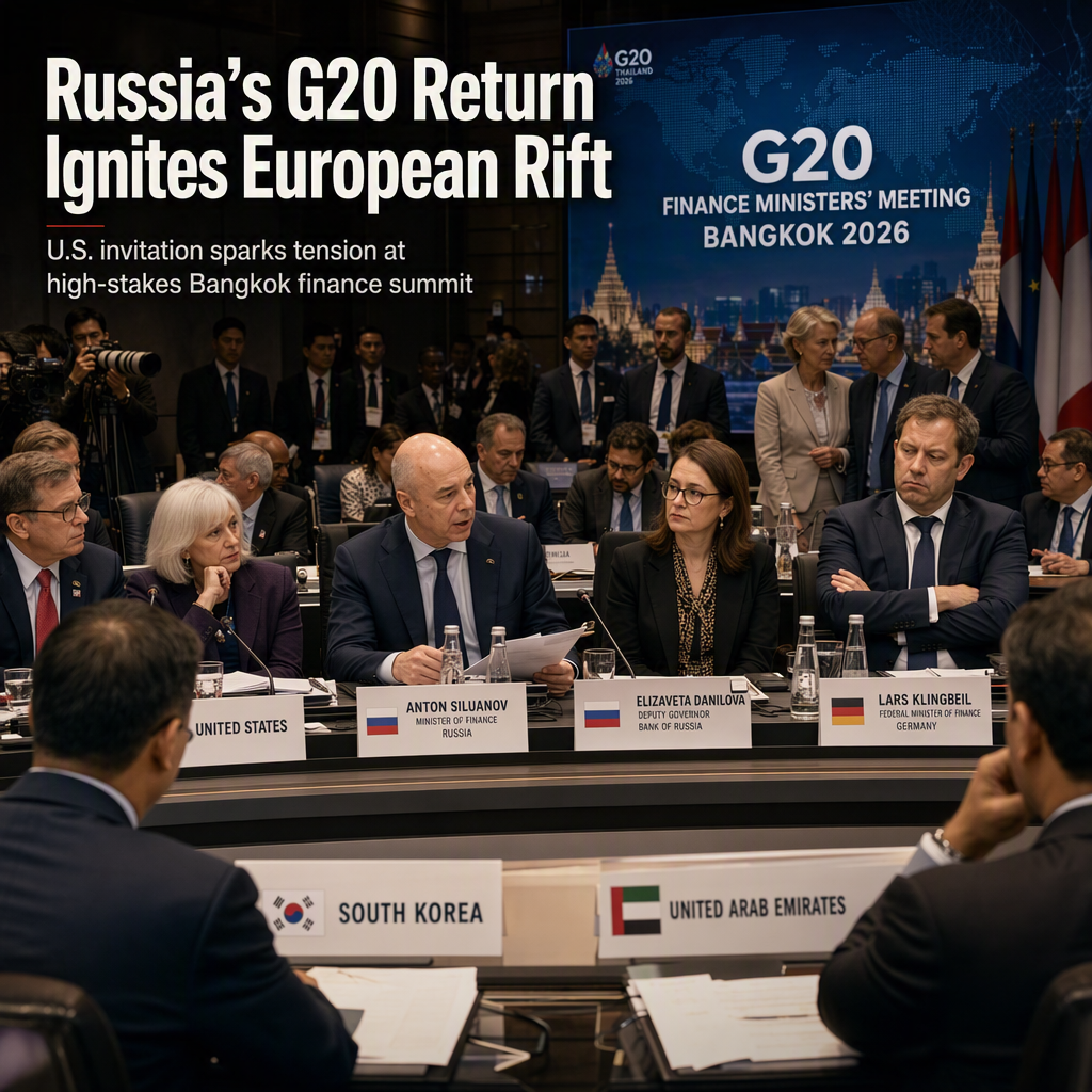 Russia's Return to G20 Finance Talks in Bangkok Sparks European Backlash Amid U.S. Invitation