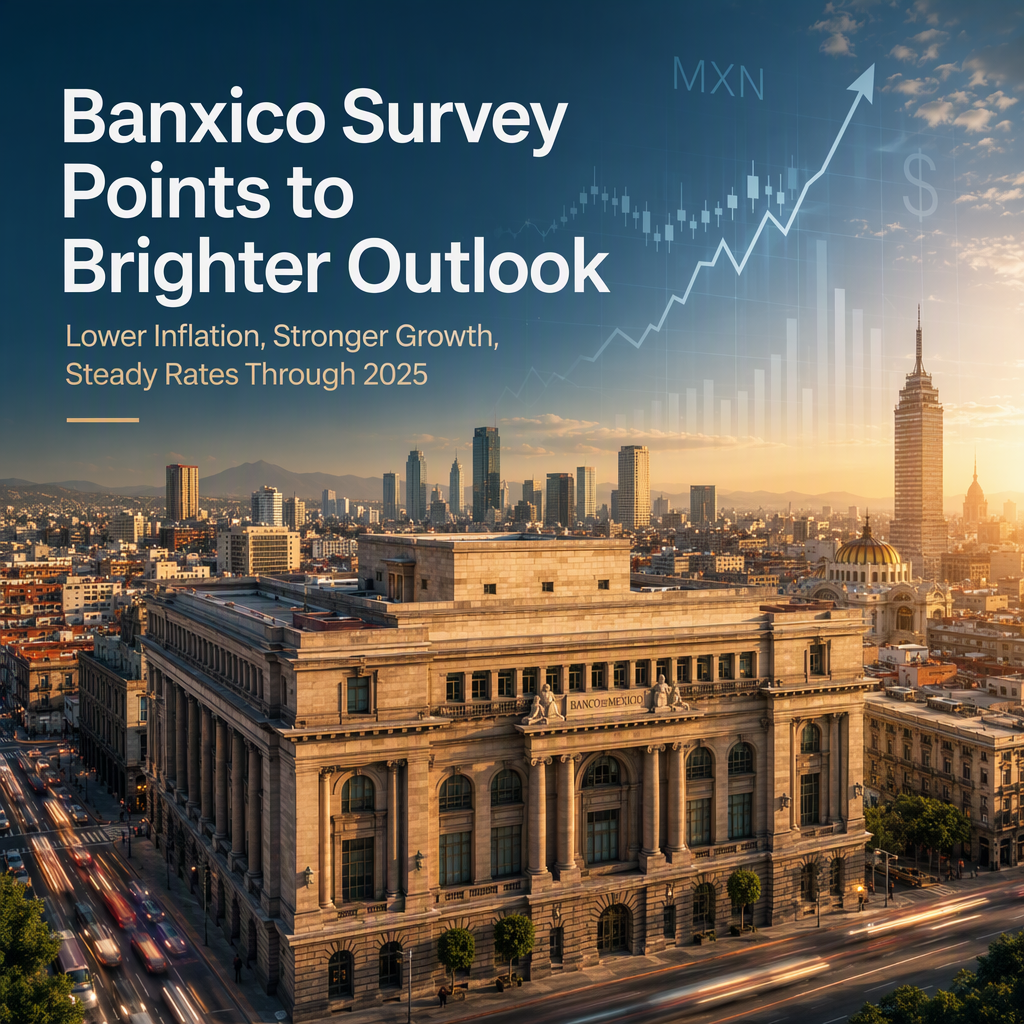 Banxico Survey Signals Lower Inflation, Stronger Growth, and Steady Rates Through 2025