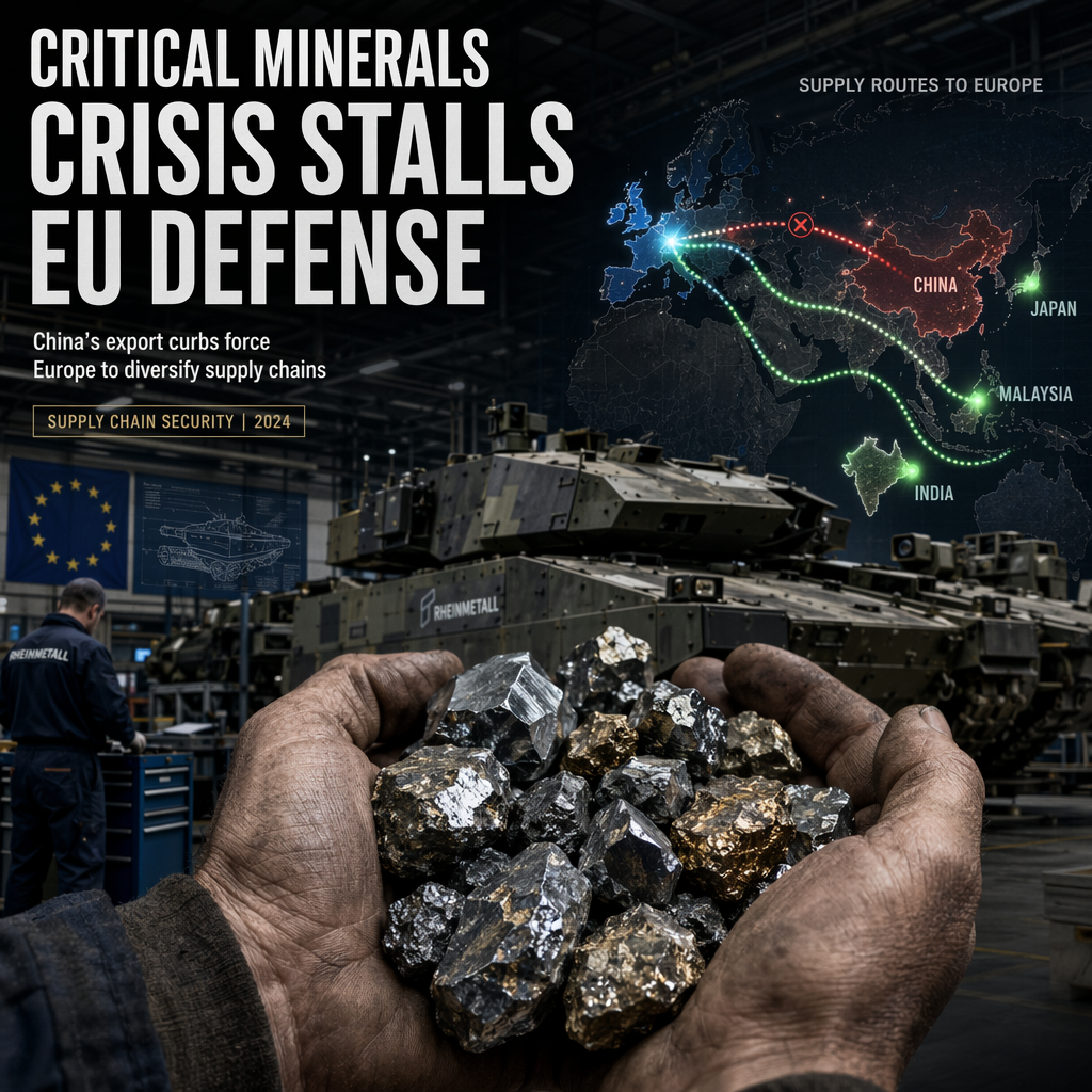 China's Mineral Export Controls Threaten EU Defense Modernization, Prompting Supply Chain Diversification