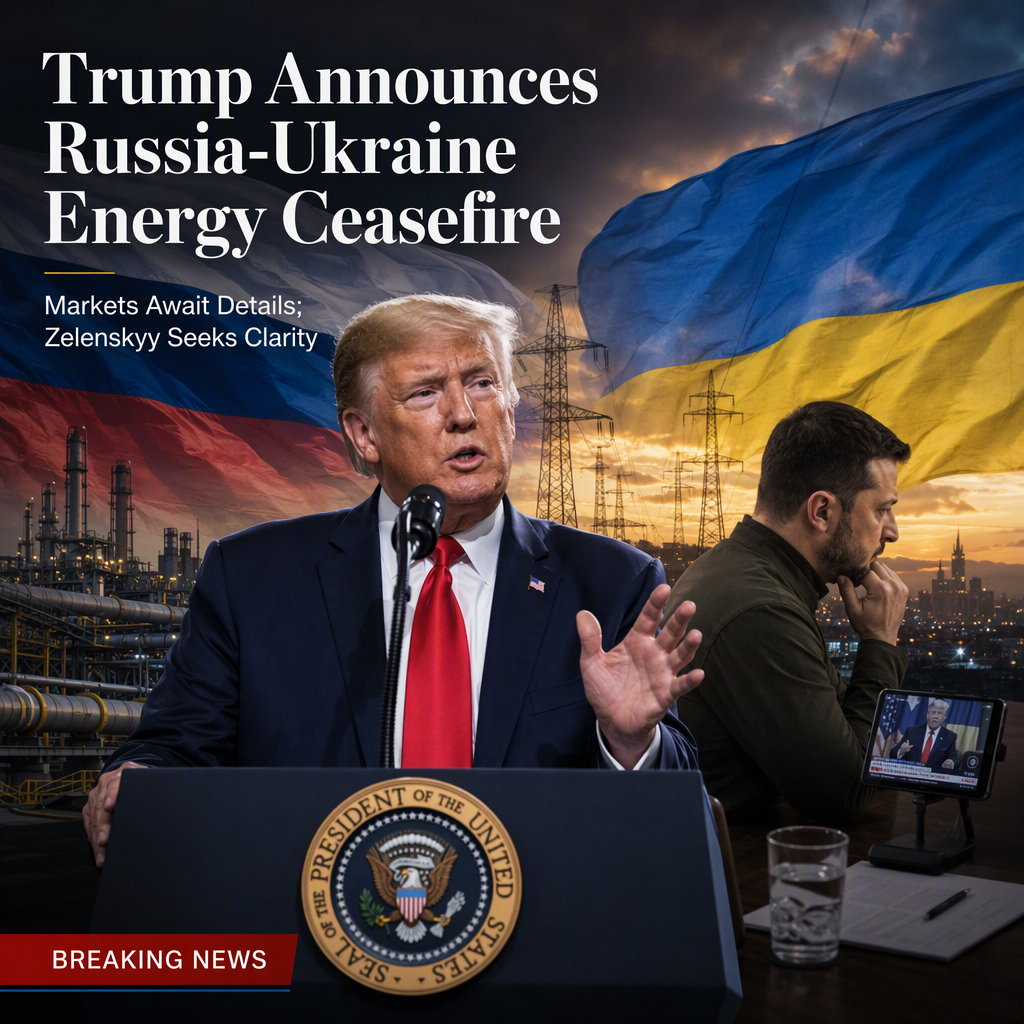 Trump Announces Russia-Ukraine 'Energy Ceasefire,' Zelenskyy Awaits Details