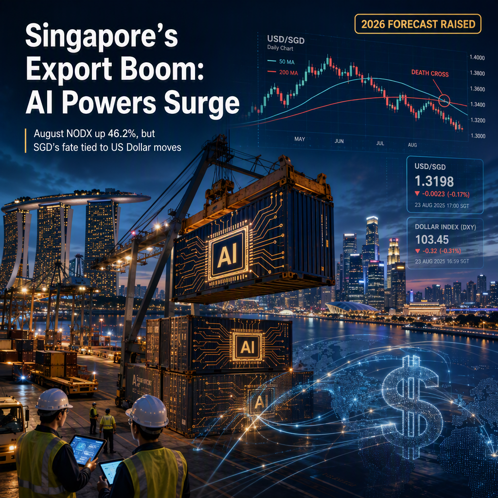 Singapore's August NODX Surges 46.2% on AI-Driven Electronics Demand, but USD/SGD Remains Tied to US Dollar Dynamics