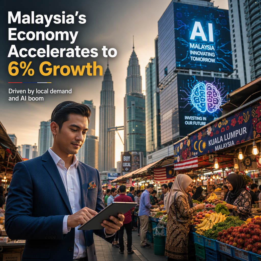 Malaysia's Q2 GDP Surges 6% on Robust Domestic Demand and AI Investment