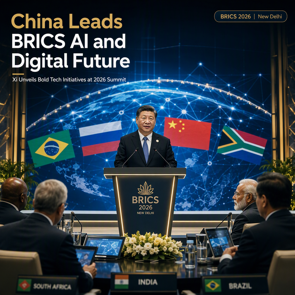 China Pledges AI Leadership and Digital Collaboration at BRICS Summit