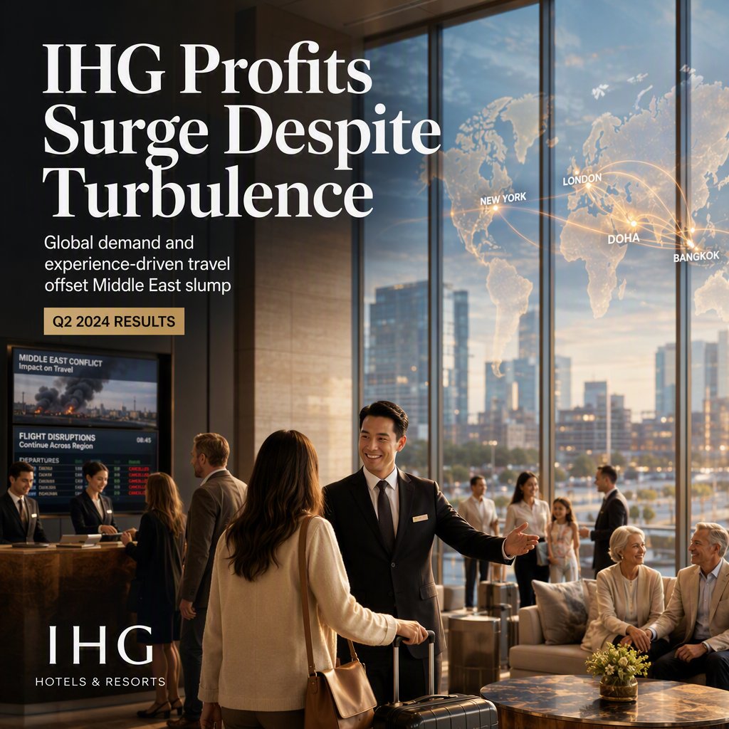 IHG Reports 10% Profit Surge as Global Demand Offsets Middle East Travel Slump