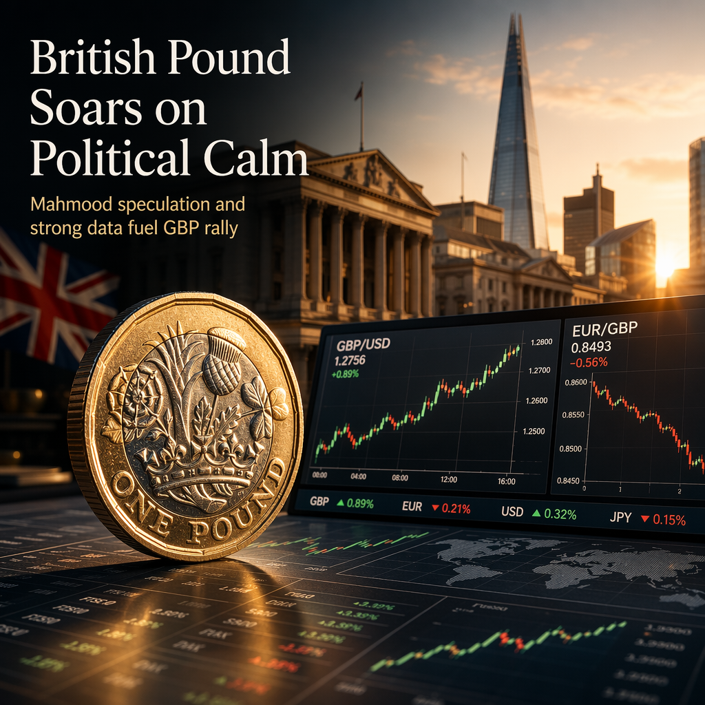 British Pound Surges to Multi-Month Highs Amid Mahmood Appointment Speculation and Diminished UK Political Risk