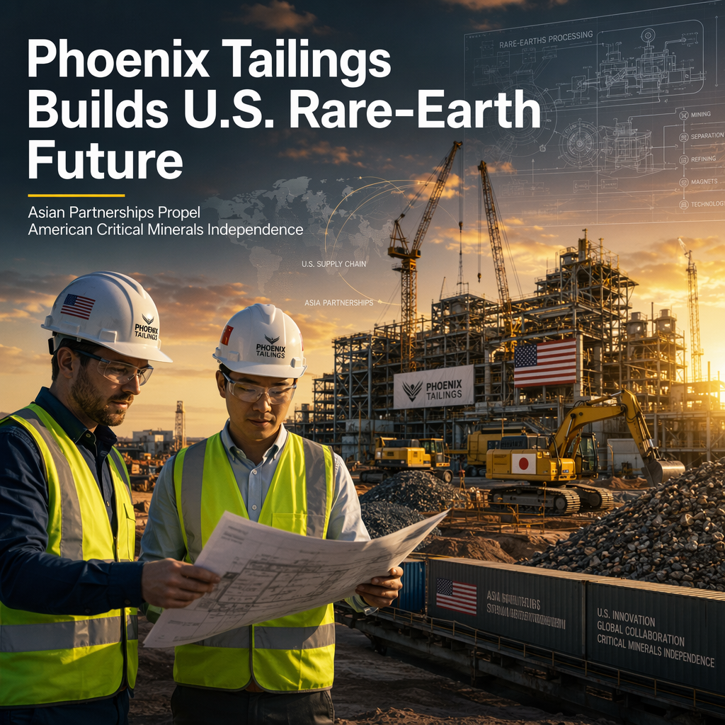 Phoenix Tailings Leverages Asian Partnerships to Advance U.S. Rare-Earth Processing Facility