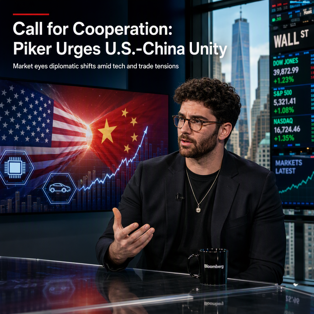 Hasan Piker Advocates U.S.-China Cooperation Amid Market Focus on Diplomatic Shifts
