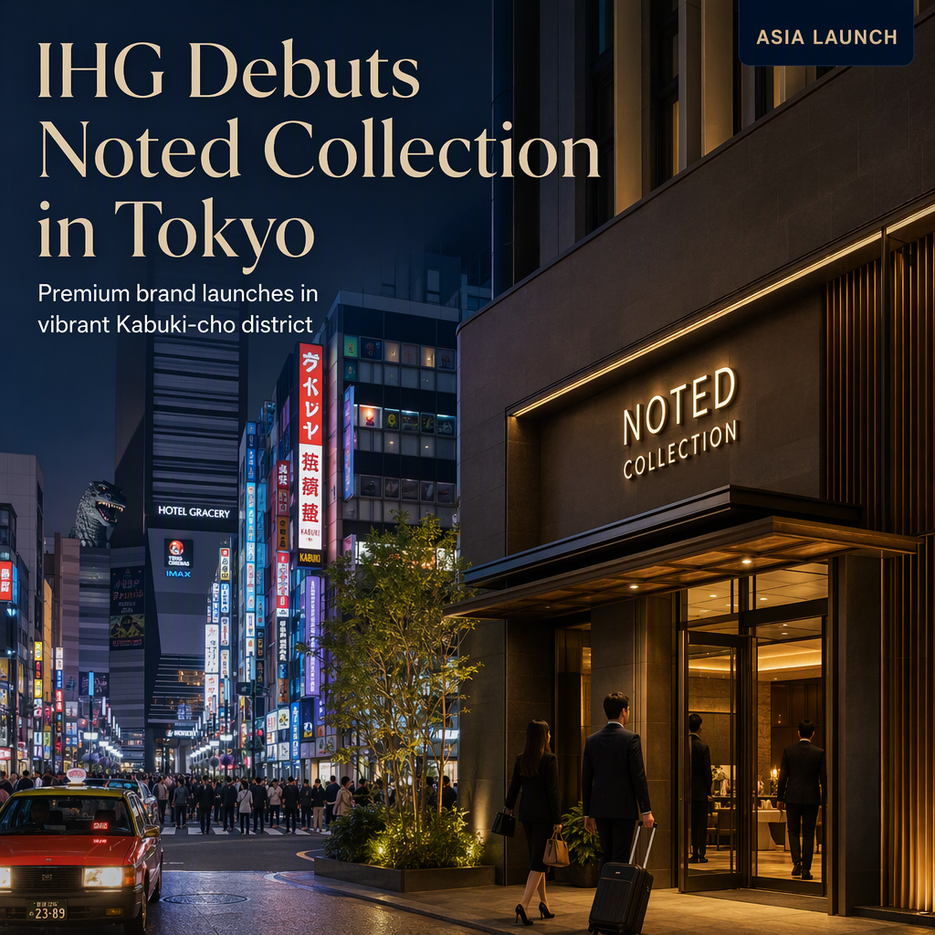 IHG Launches Noted Collection Premium Hotels in Tokyo, Marking Brand's Asia Debut