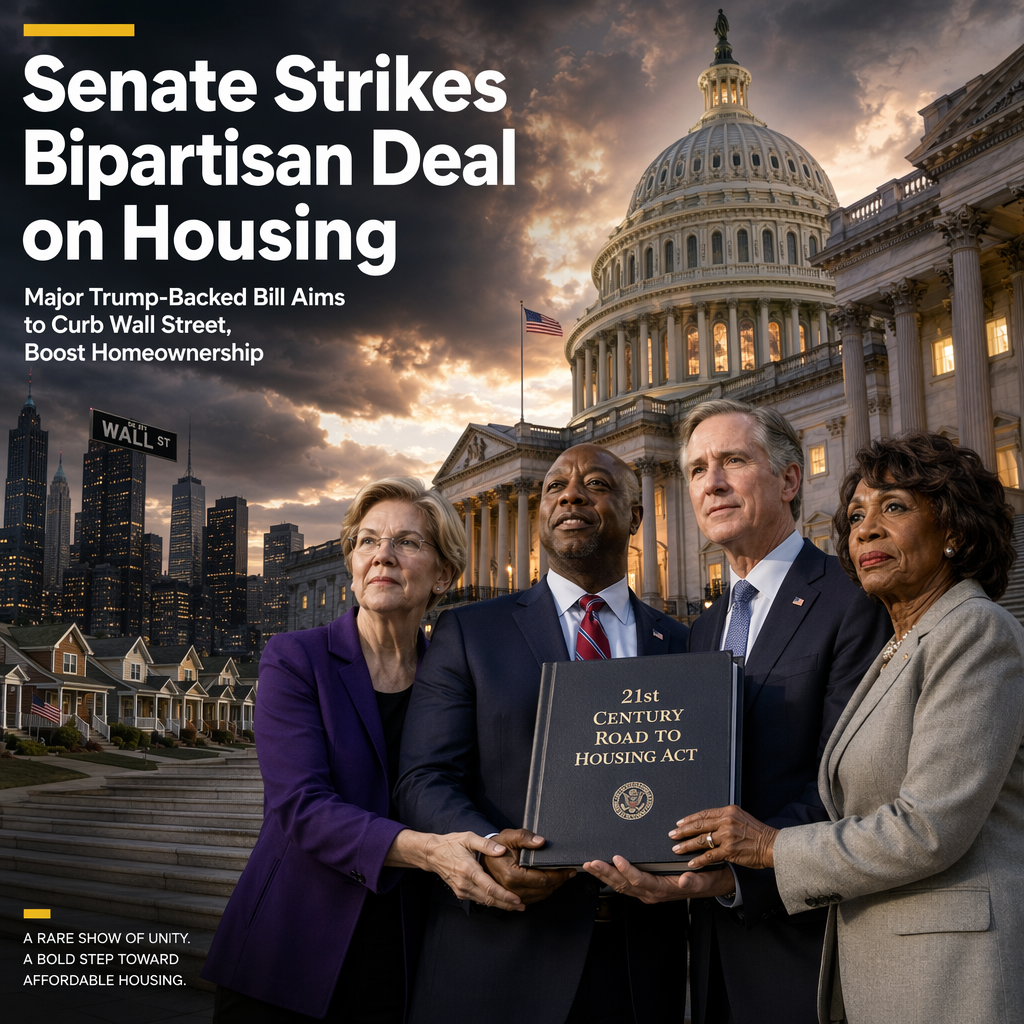 Senate Passes Bipartisan Trump-Backed Housing Bill Targeting Wall Street Investors