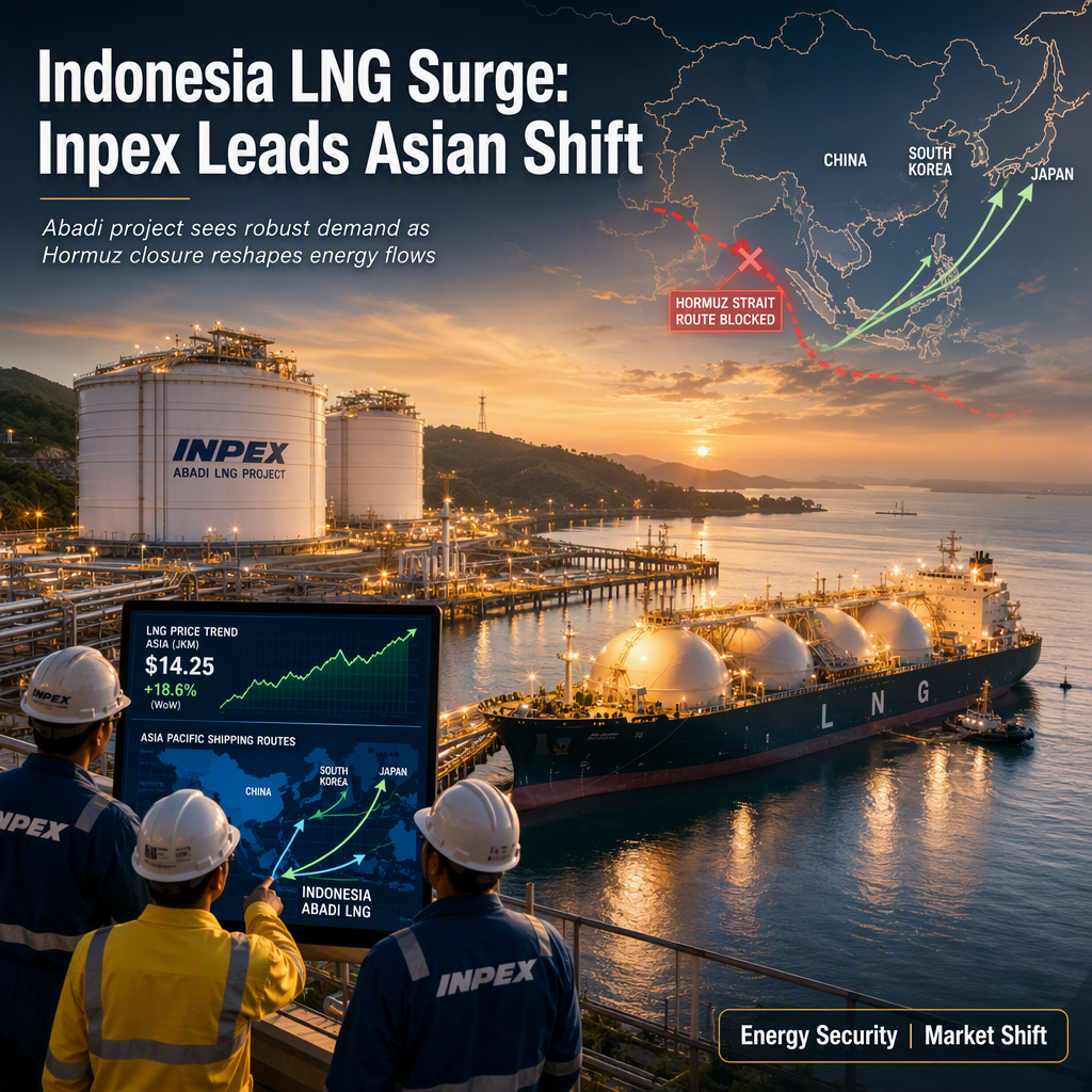 Inpex Sees Surging Demand for Indonesia LNG as Hormuz Closure Shifts Asian Energy Markets