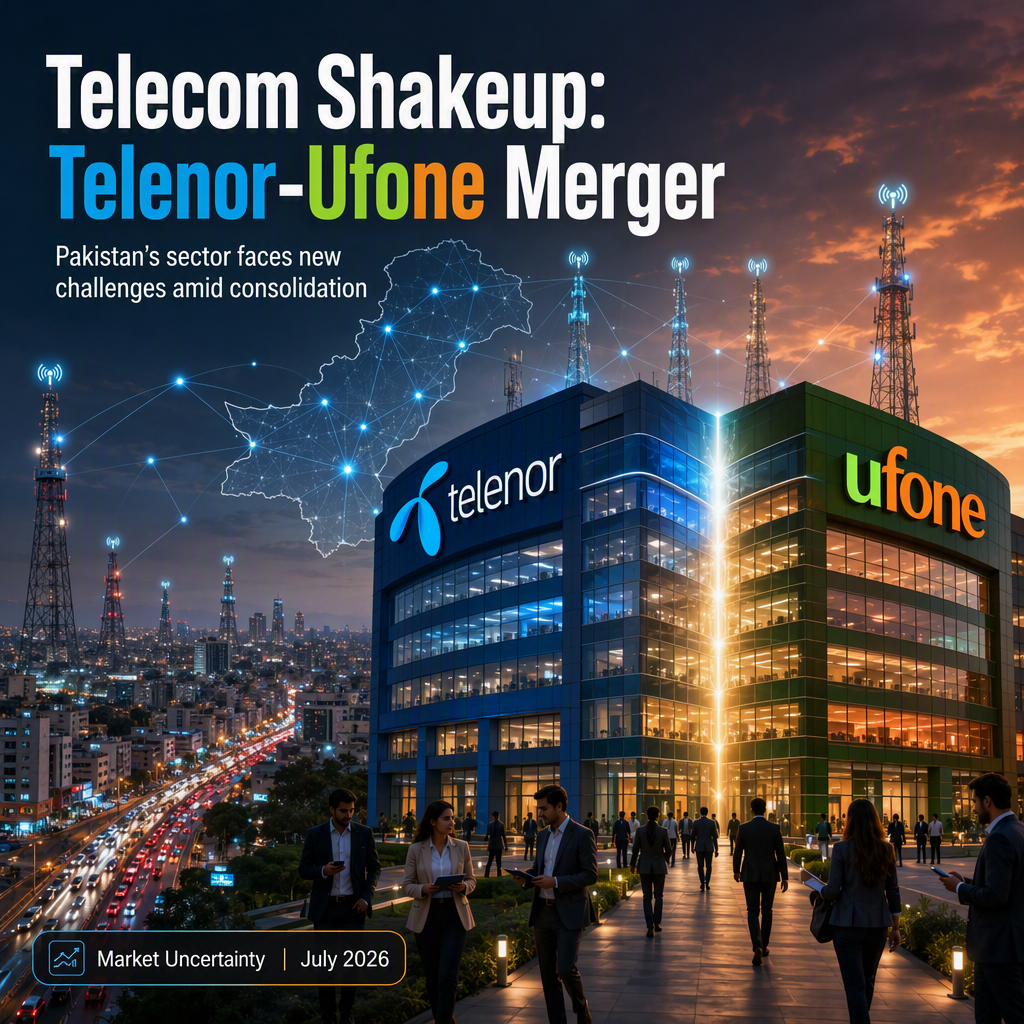 Telenor-Ufone Merger Reshapes Pakistan Telecom Sector Amid Uncertainty