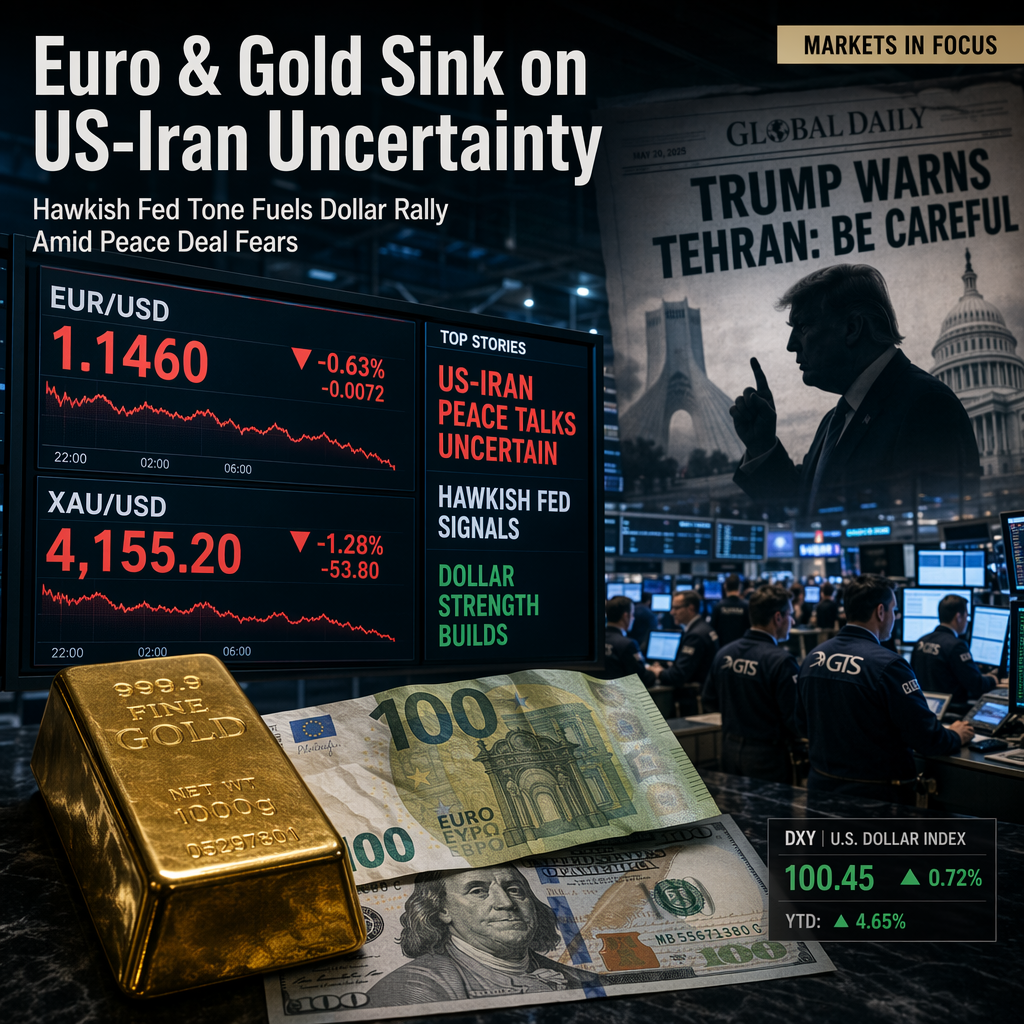 US-Iran Peace Deal Uncertainty Drives Euro and Gold Lower Amid Hawkish Rate Expectations
