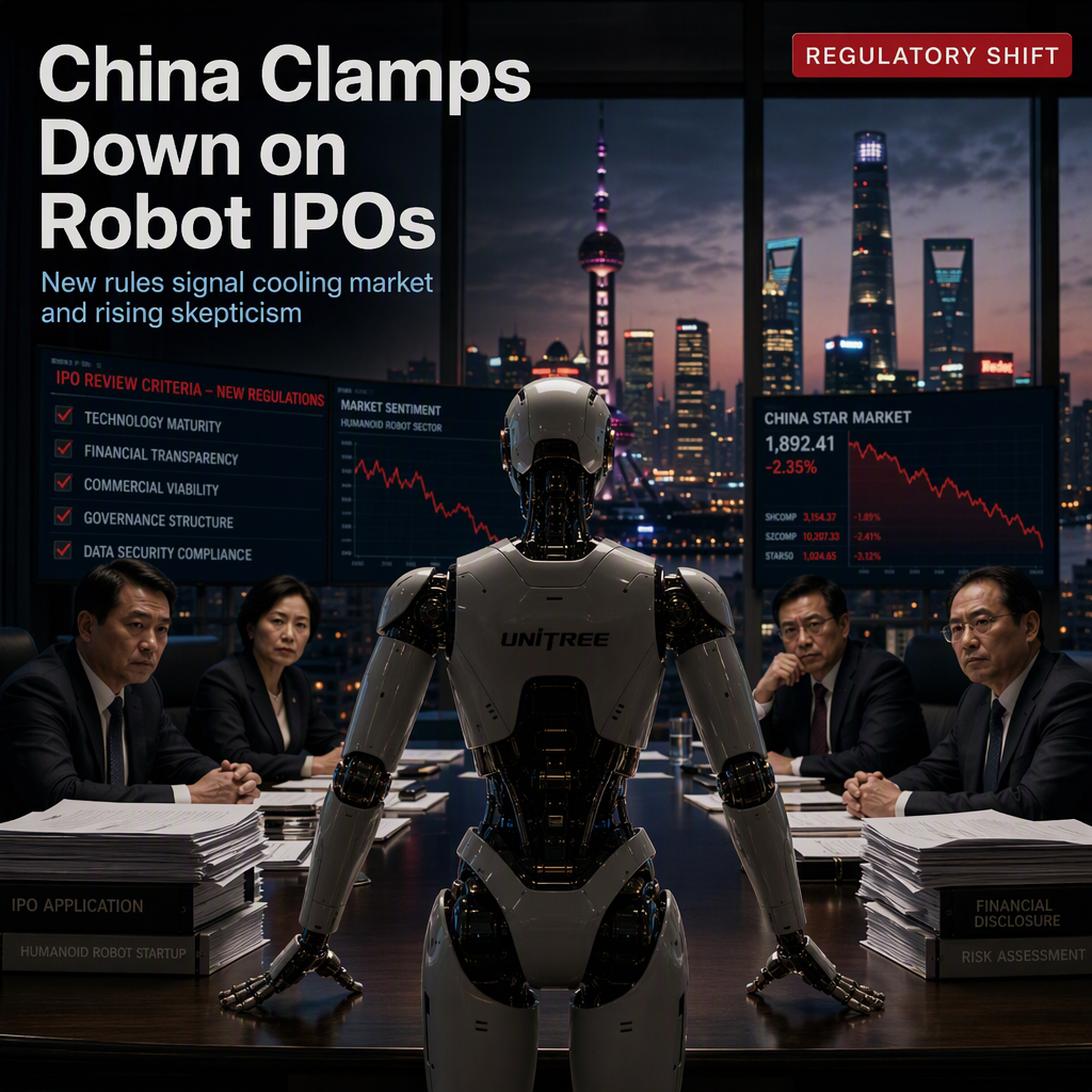 China Tightens IPO Rules for Humanoid Robot Startups Amid Market Cooldown