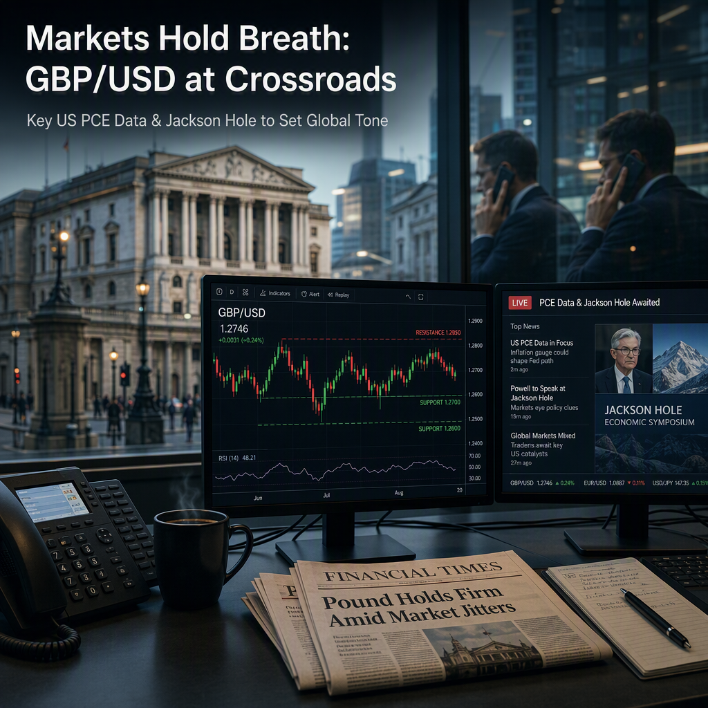 Markets Await US PCE Data and Jackson Hole as GBP/USD Holds Key Support Levels