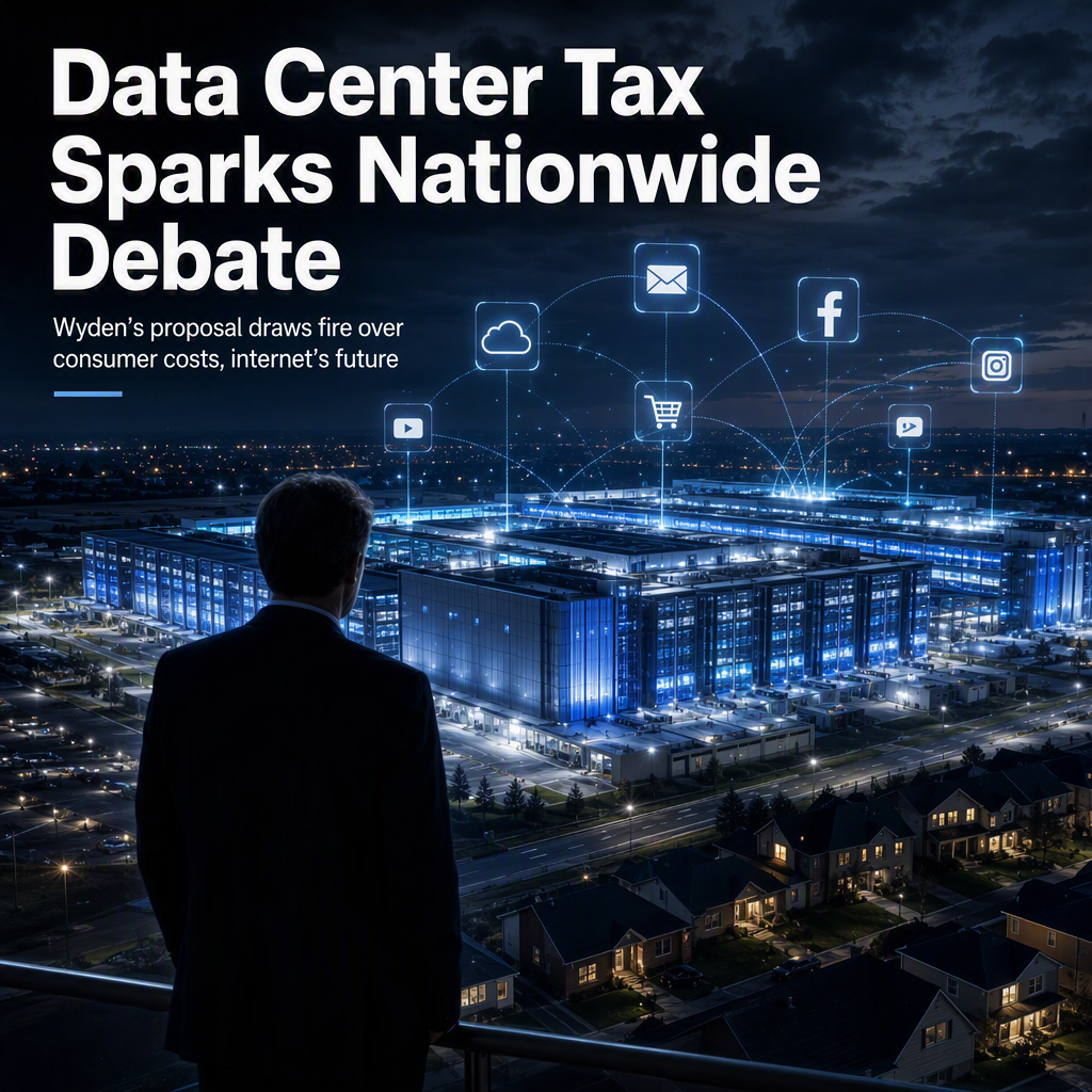 Sen. Wyden Proposes New Tax on Data Centers, Drawing Criticism Over Potential Costs to Americans