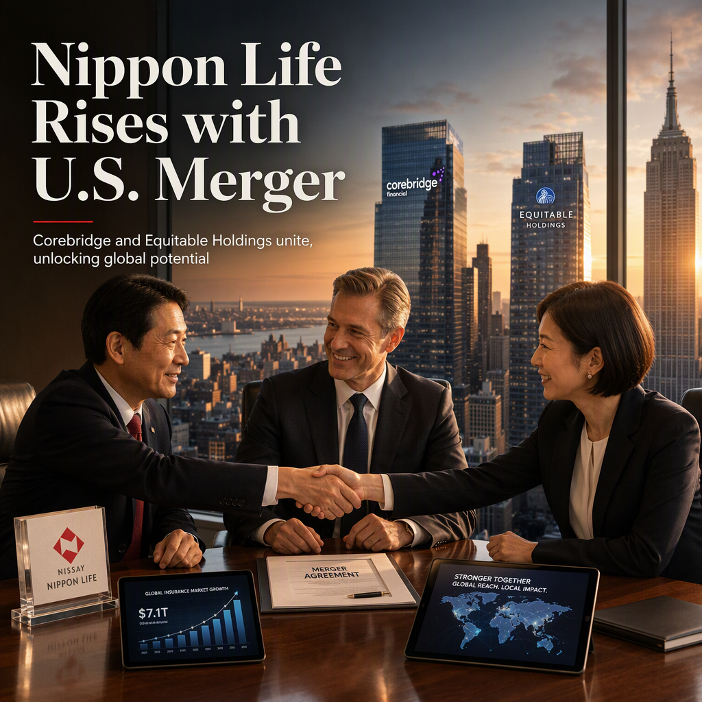 Nippon Life Poised to Benefit as Corebridge Nears Merger with Equitable Holdings
