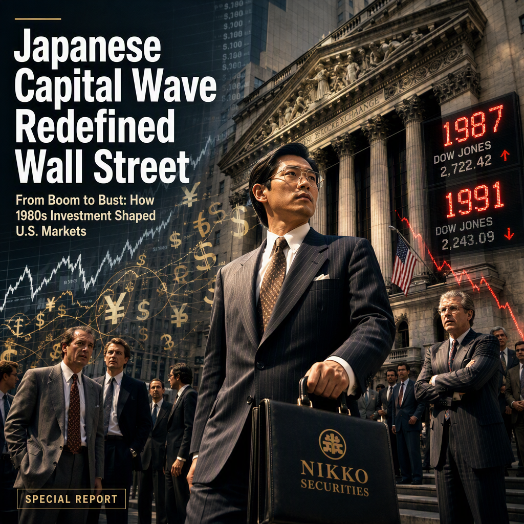 Japanese Capital Surge in 1980s Reshaped U.S. Financial Markets, Then Reversed After Bubble Burst