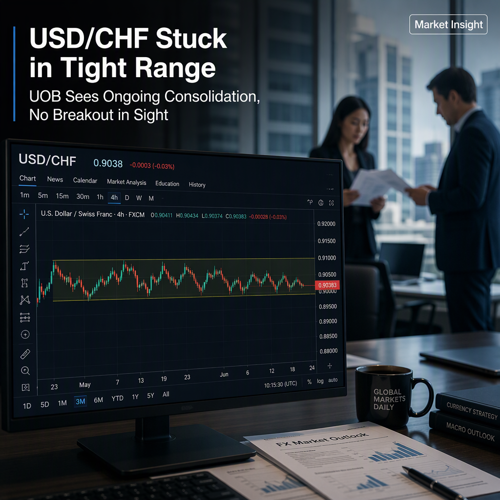 USD/CHF Continues Range Trading as UOB Maintains Consolidation Outlook