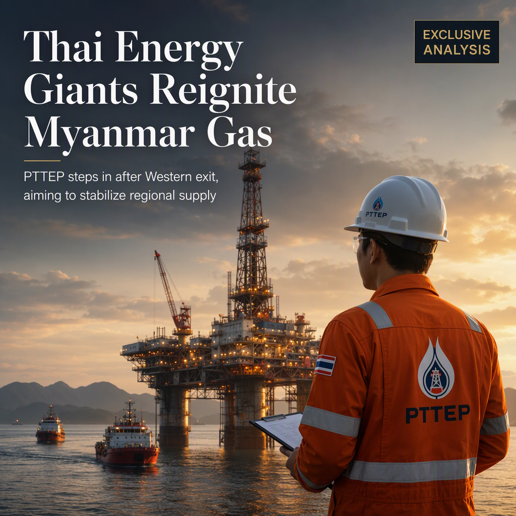 Thai Energy Firms Step In to Revive Myanmar Gas Projects After Western Exit