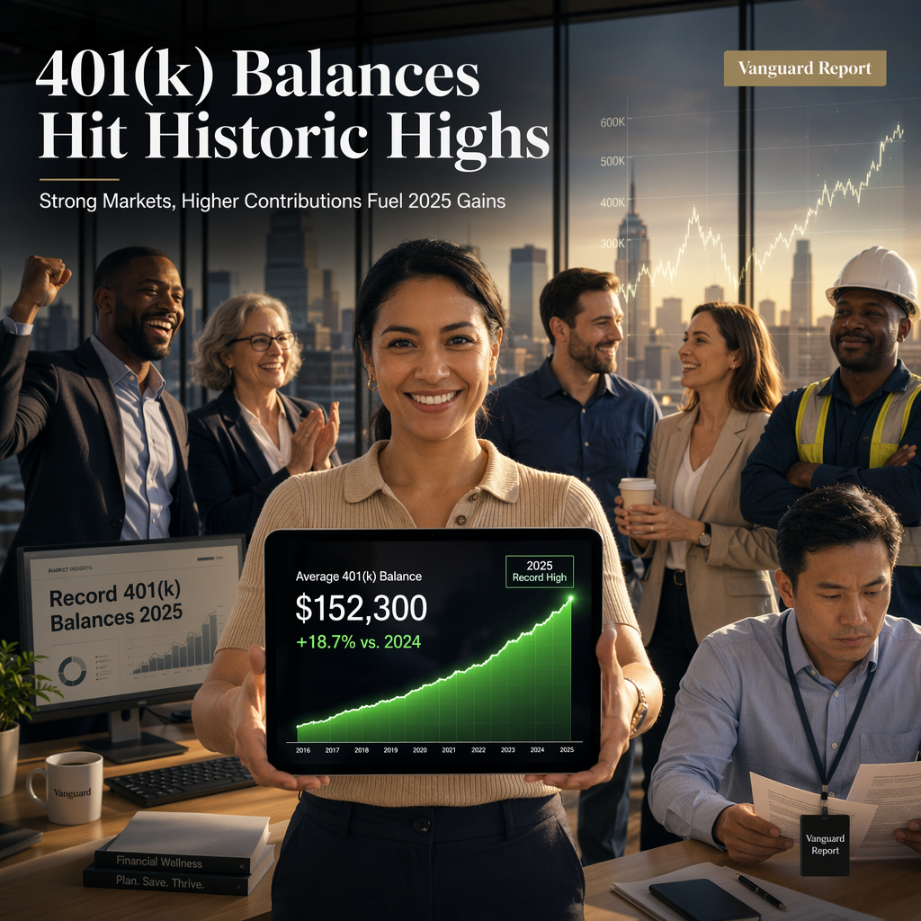 Americans’ 401(k) Balances Reach Record Highs in 2025 Amid Strong Market Returns and Increased Contributions