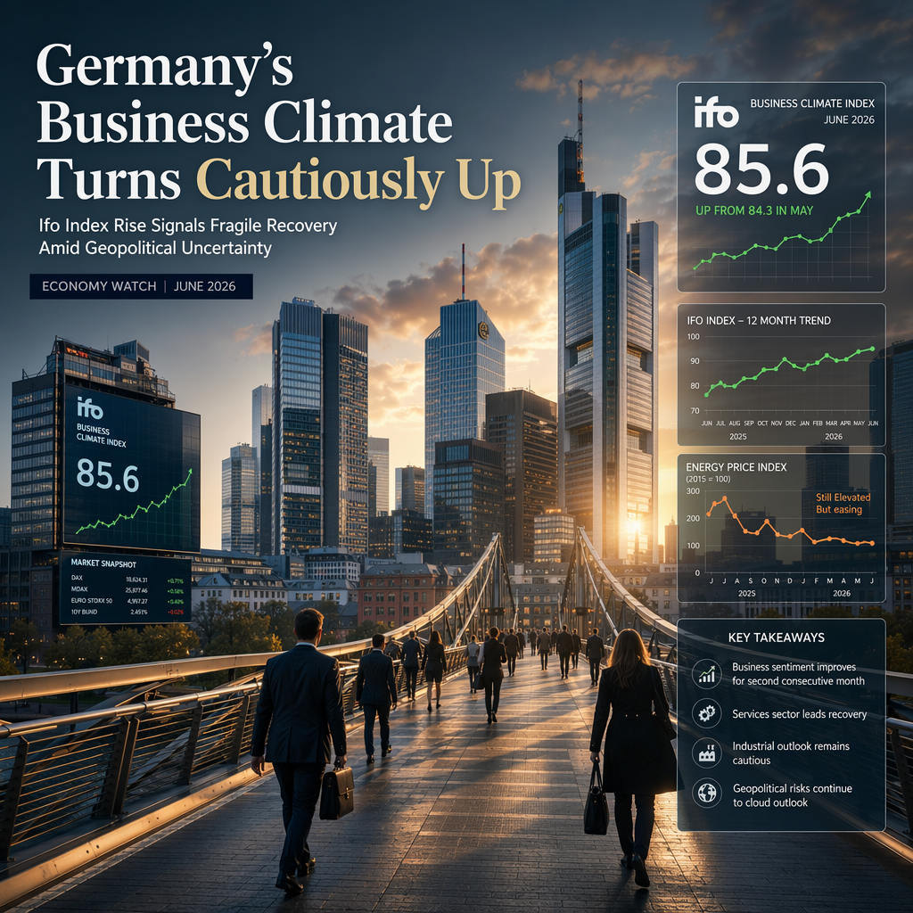 Germany's Ifo Business Climate Index Rises Slightly, Signaling Tentative Economic Recovery
