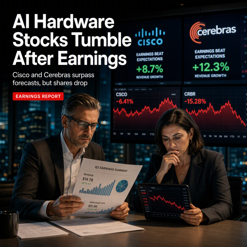 AI Hardware Stocks Slide Despite Strong Earnings and Upbeat Guidance from Cisco and Cerebras