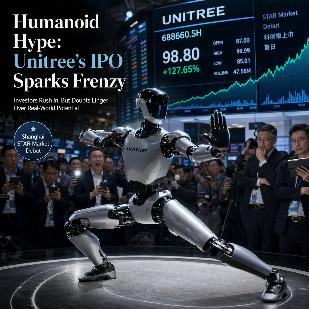 Unitree Robotics IPO Ignites Humanoid Robot Frenzy Amid Commercialization Doubts
