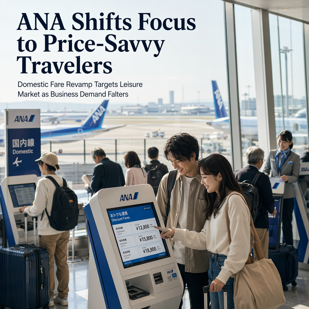 ANA Revamps Domestic Fare System to Attract Price-Conscious Travelers Amid Sluggish Business Demand