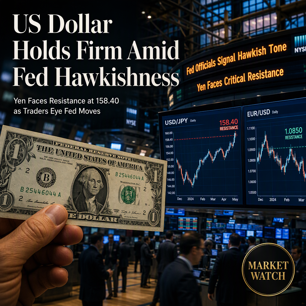 US Dollar Remains Resilient Amid Fed Hawkishness and Yen Faces Resistance at 158.40