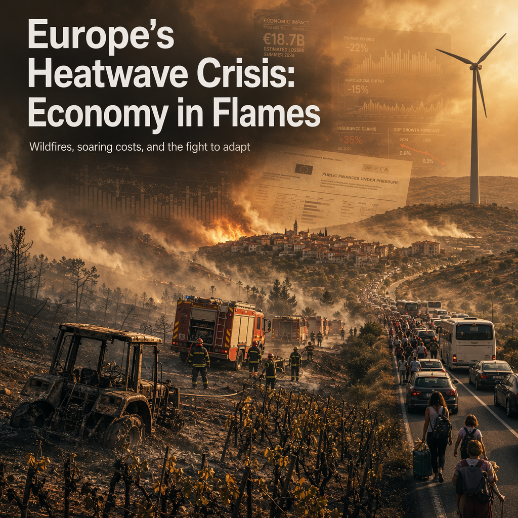 Europe's Escalating Heatwaves Spark Economic Losses and Wildfires, Threatening Growth
