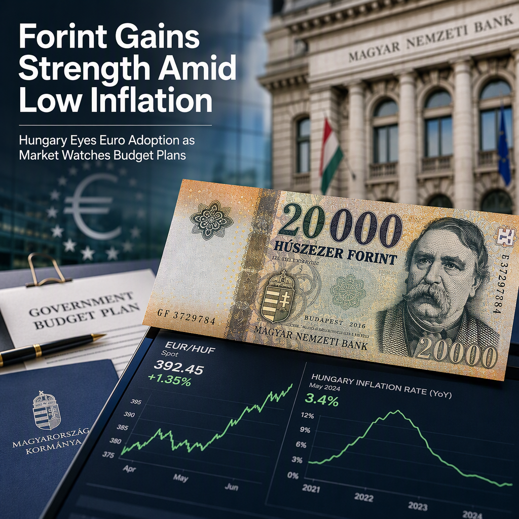 Hungarian Forint Strengthens as Inflation Remains Subdued; Euro Adoption Plans Highlighted