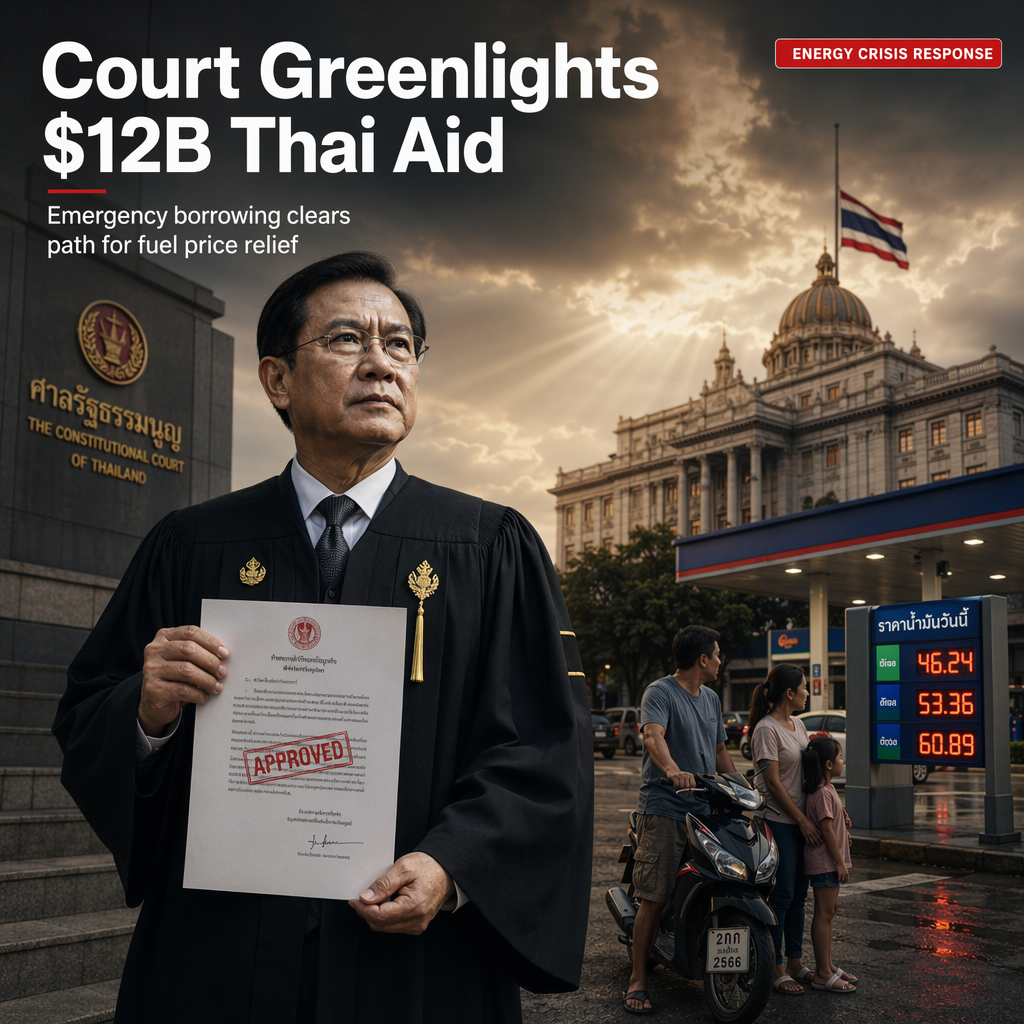 Thai Constitutional Court Approves $12 Billion Emergency Borrowing to Counter Oil Price Surge