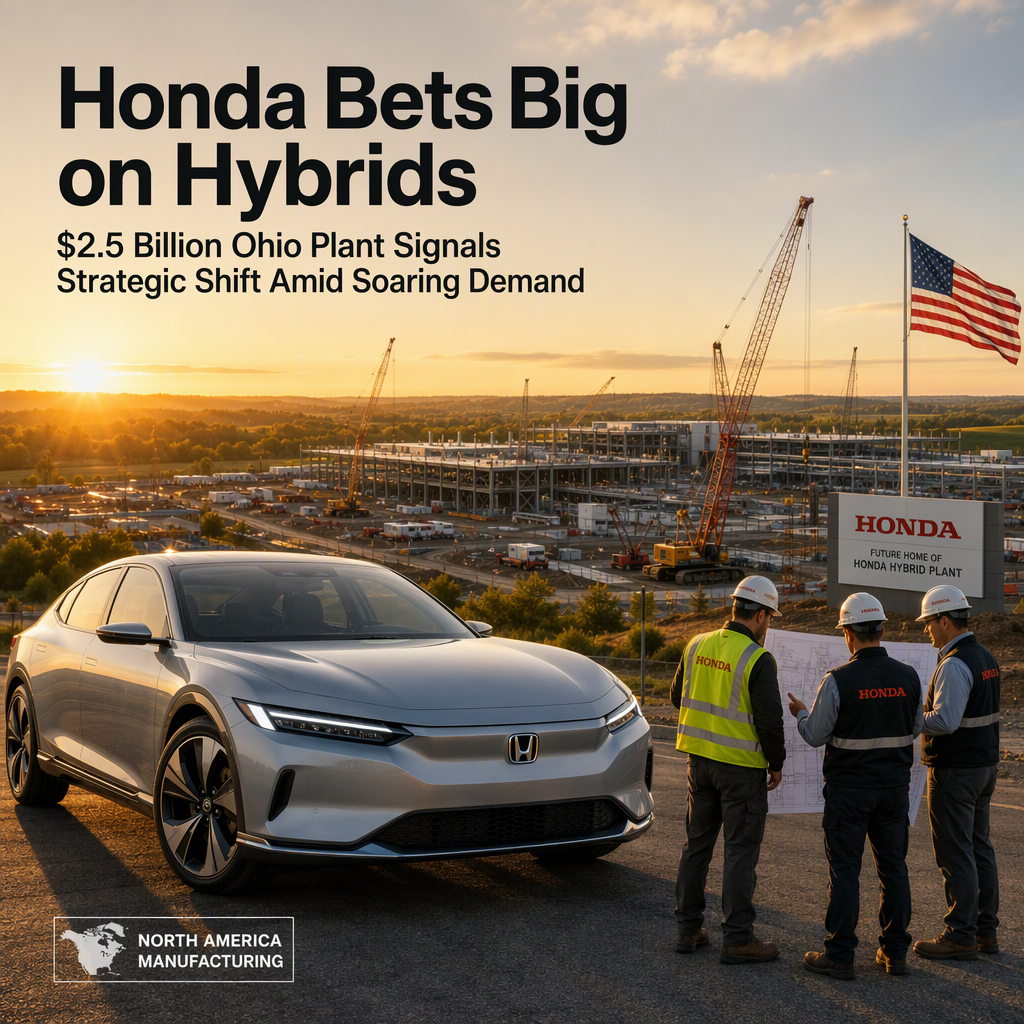Honda Plans $2.5 Billion Hybrid Vehicle Plant in Ohio Amid Surging North American Demand