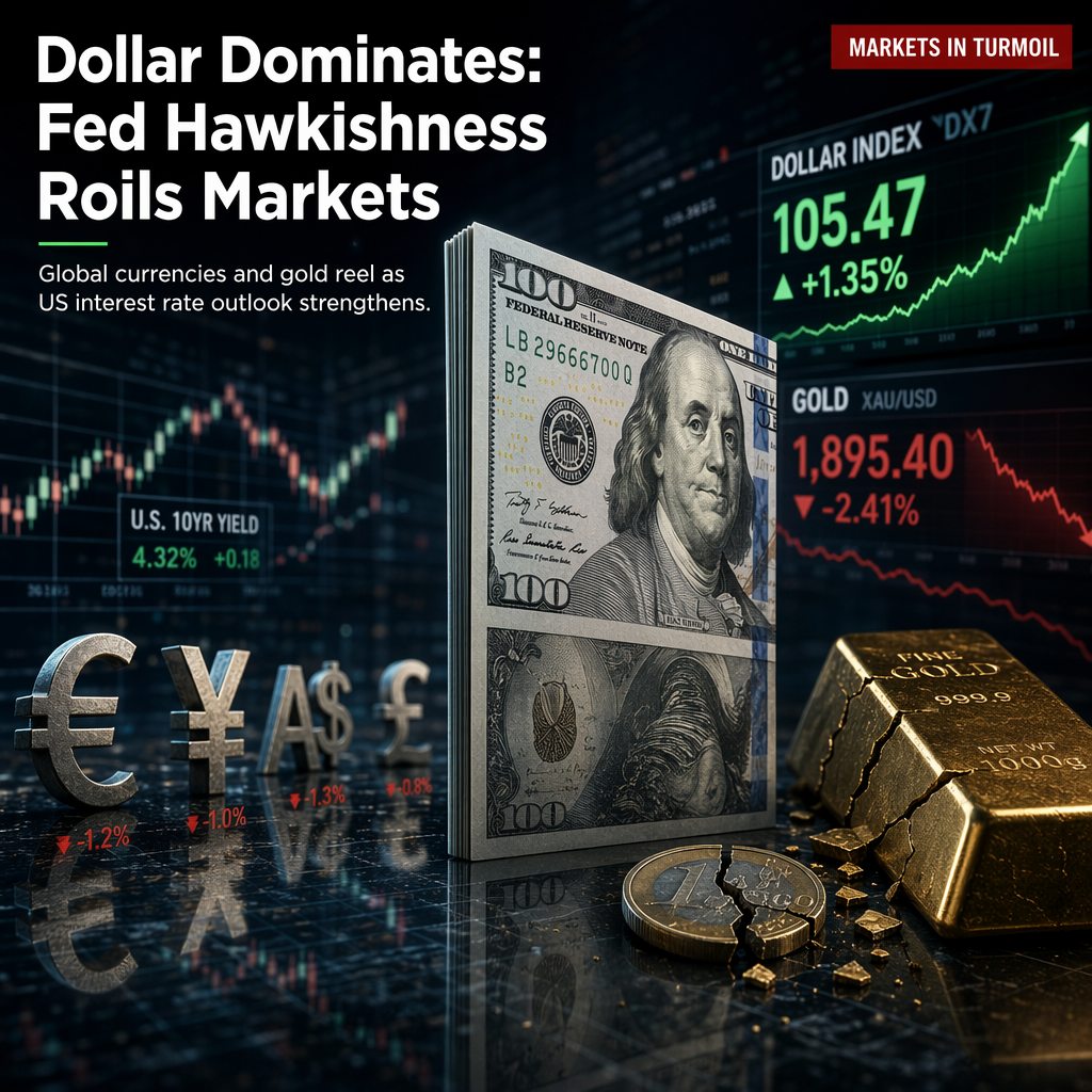 US Dollar Surges to Multi-Month Highs as Fed Hawkishness Pressures Global Currencies and Gold