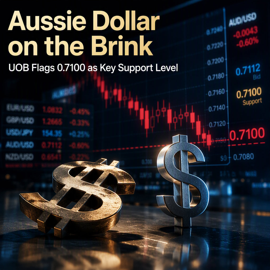 Australian Dollar Faces Pressure as UOB Eyes Key 0.7100 Level Against US Dollar