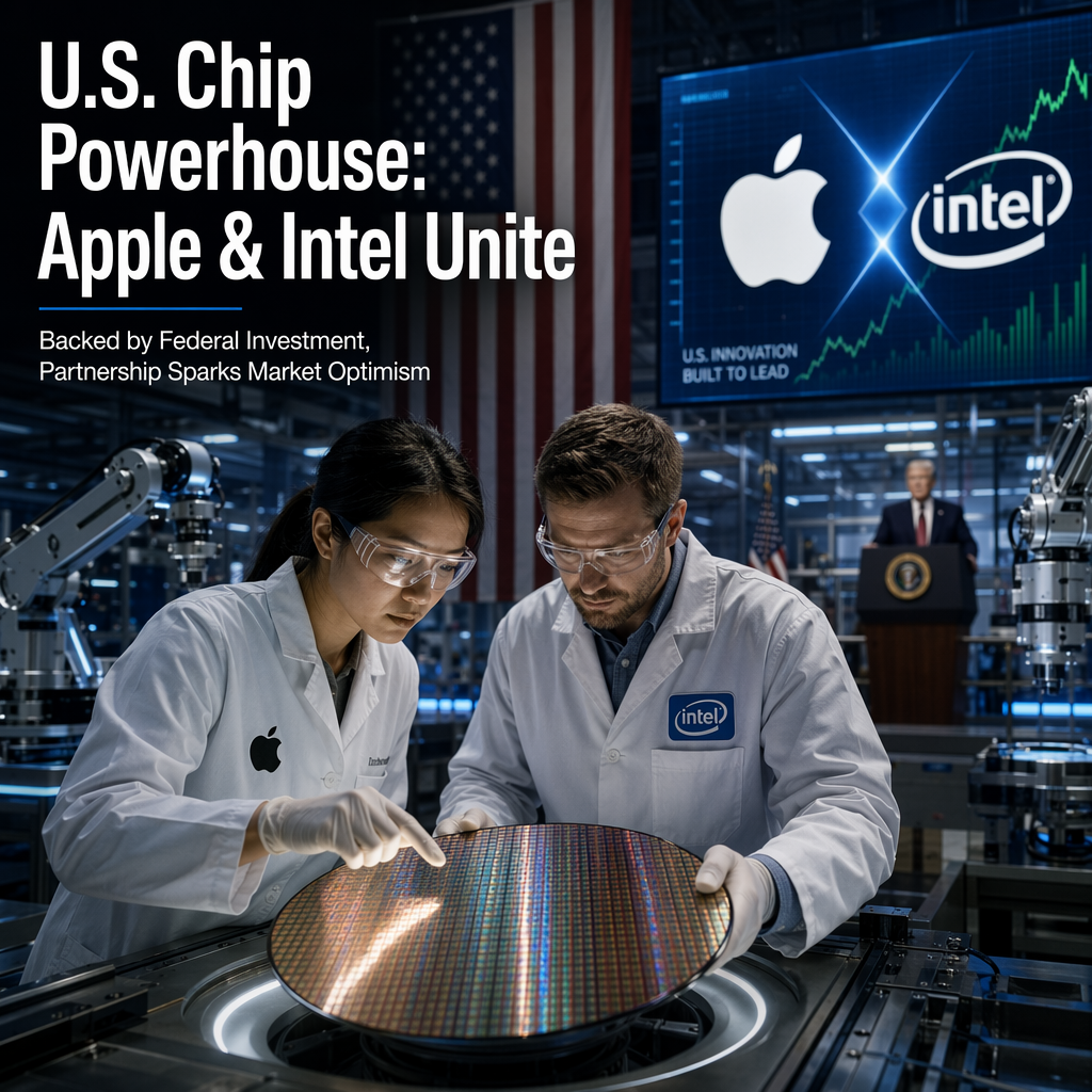 Apple and Intel Announce U.S. Chip Design and Production Partnership, Backed by Trump Administration Investment
