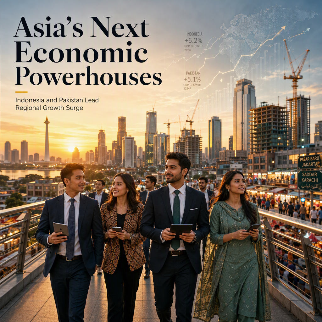 Asia Set to Outpace Global Growth as Indonesia and Pakistan Rise in Economic Rankings